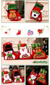 Medium Sequin Snowman Christmas Stocking, Glittery Christmas Tree Ornament, 25*19cm