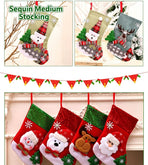 Oversized Checkered Snowman Christmas Stocking, Tartan Holiday Tree Decor, 47*29cm