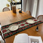 Christmas Long Table Runner, Tabletop Centerpiece For Holiday Gathering, Cabinet Decor Towel, 33*140cm, Pattern 04