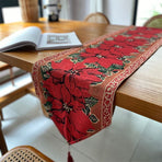 Xmas Long Table Runner, Tabletop Arrangement Ornament For Celebration, Cabinet Scarf, 33*300cm, Pattern 07