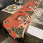Xmas Holiday Long Table Runner, Stylish Tabletop Ornament, Household Cabinet Decor Towel, 33*140cm, Pattern 11