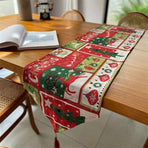 Holiday Decor Table Runner, Long Christmas Tabletop Arrangement Cloth, Cabinet Towel, 33*280cm, Pattern 13
