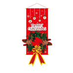 Wreath Pattern Hanging Banner, Christmas & Halloween Creative Printed Background Cloth For Holiday Layout, 110*40cm