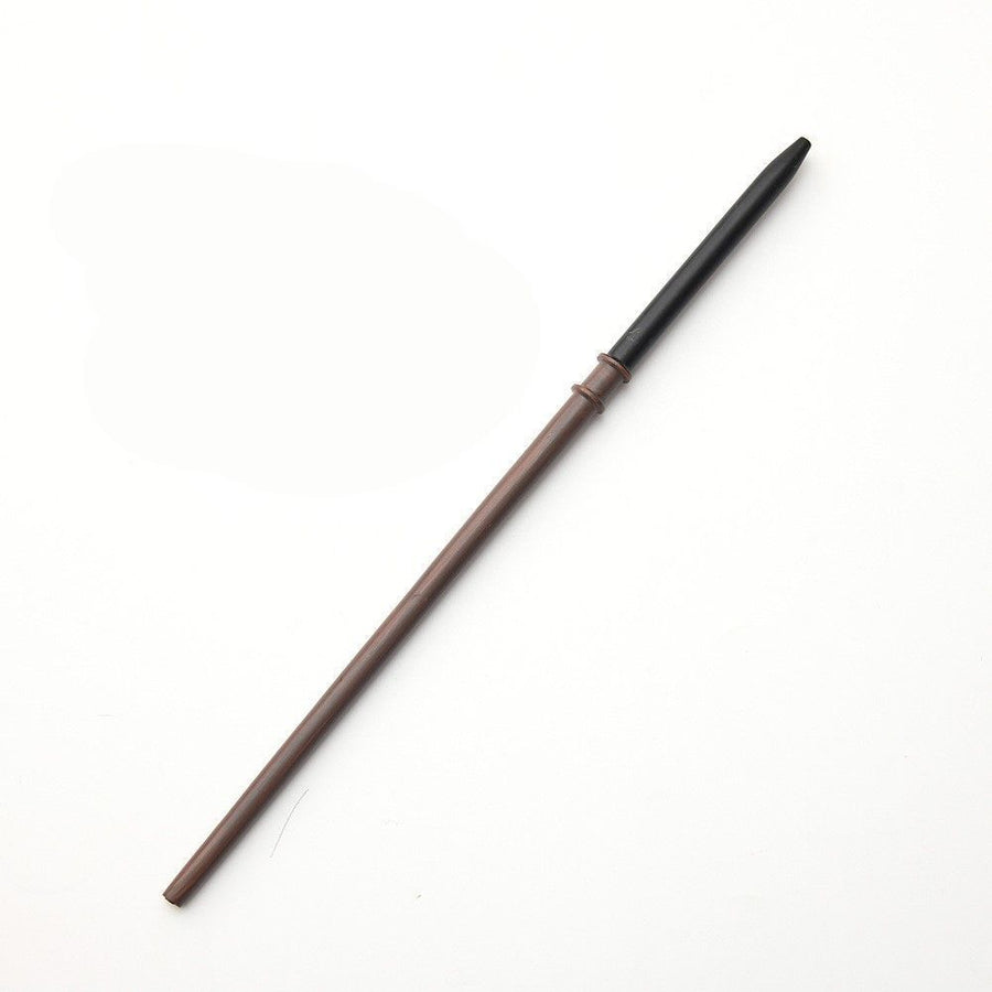 Noble Style Resin Magic Wand With Polished Metal Core, Holiday Luxury Cosplay Decor, Style 9, Black Gold Stamping Ribbon Gift Box