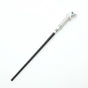 Retro Luxury Resin Wizard Wand With Thick Metal Core, Noble Character Cosplay Decor, Style 11, Black Gold Stamping Ribbon Gift Box