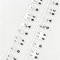 88 Keys Black Piano Note Strip 1pcs Keyboard Sticker