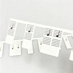 Black & Color Combo 2pcs 88 Key Piano Staff Note Strips