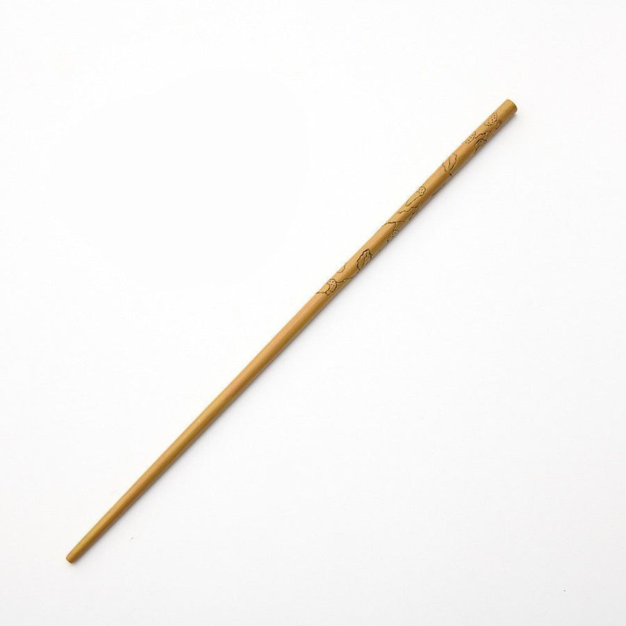 Gentle Curved Resin Magic Wand With Hidden Metal Core, Quiet Character Cosplay Accessory, Style 33, Black Gold Stamping Ribbon Gift Box