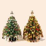 DIY Beaded Christmas Tree Kit, Faith & Holiday Style with LED Light Strings, Indoor Seasonal Decor, Meaningful Handmade Gift, Carry Beautiful Wishes