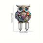 Colourful 2D Acrylic Floral Pattern Owl Garden Stake, Decorative Pot Figurine, Waterproof Outdoor Prop for Christmas Halloween Yard Decoration