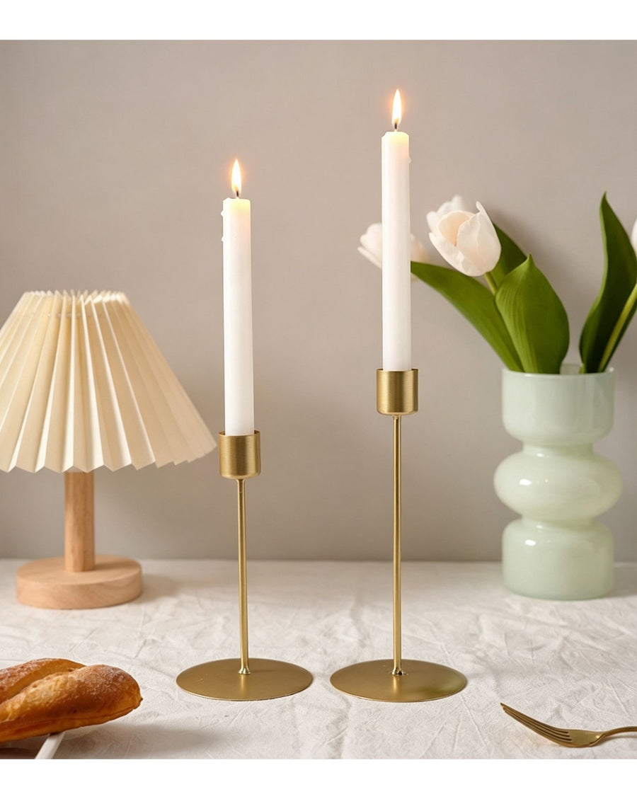 Handcrafted 3 Heads Twig Metal Candlestick, Black Candle Holder 2 Pack, Stylish Dining Decor, Christmas Halloween Romantic Layout Supplies