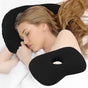 Black Checker Ear Protection Pillow, Comfort Sleep With Pierced Ears