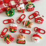 Christmas Cabin Resin Bag Charm, Adorable Backpack Pendant, Lovely Trinket for Christmas & Halloween Friendship Present