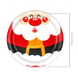 9 Inch Disposable Paper Plates 10 PCS, Santa Printed Dinnerware, Themed Disposable Tableware for Christmas & Halloween Festival Occasion