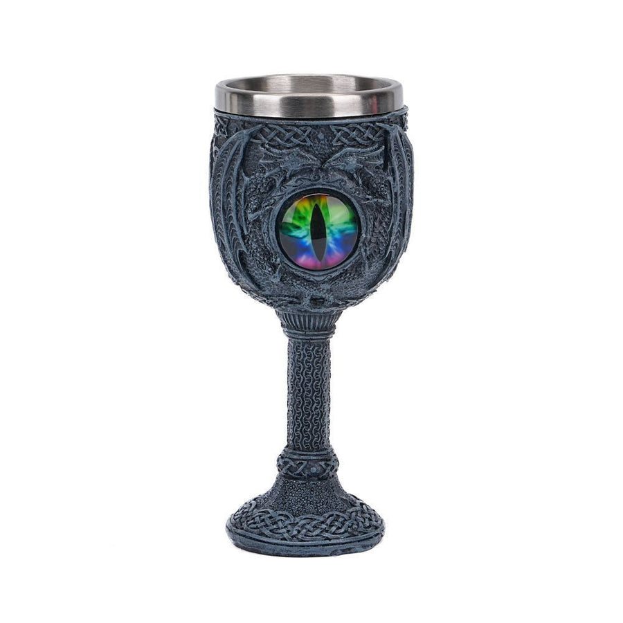 Resin Evil Dragon Eye Pattern Goblet, Fantasy Retro Wine Cup, Eye‑catching Bar Tableware for Christmas & Halloween Themed Party