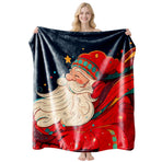 Light‑Weight Holiday Flannel Blanket, Sofa & Bed Throw, Desirable Present For Christmas & Halloween Family Gifting, Style FLR‑119, Size S, 100x130cm