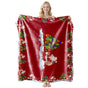 Everyday‑use Flannel Air‑Condition Throw Blanket, Christmas & Halloween Home Ornament, Lovely Gift For Relaxing Lounge Hour, Style FLR‑183, Size M, 100x150cm