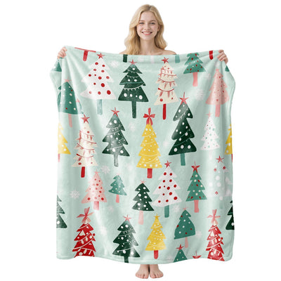 All‑purpose Warm Flannel Blanket, Festive Air‑Condition Throw, Practical Gift For Christmas & Halloween Home Ornament, Style FLR‑191, Size XL, 150x200cm