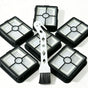 5 Filters + 1 White Cleaning Brush For Bissell 2554A