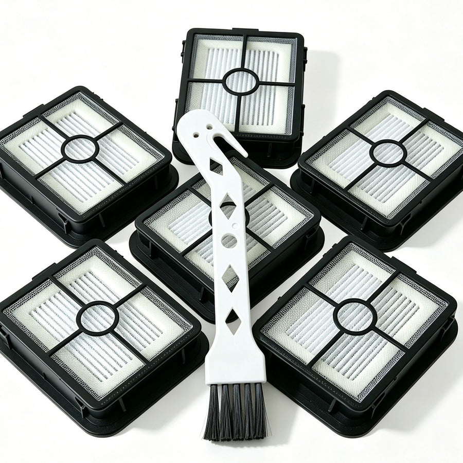 5 Filters + 1 White Cleaning Brush For Bissell 2554A