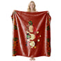 Multi‑Scene Warm Flannel Air‑Condition Throw, Home Leisure Blanket, Practical Present For Christmas & Halloween Celebration Gathering, Style FLR‑198, Size XL, 150x200cm