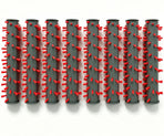 8 Carpet Brushes + 1 Blue Cleaning Brush For Bissell 2554A