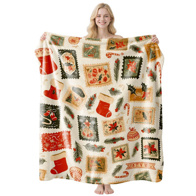 Cozy Warm Household Flannel Throw Blanket, Adjustable Leisure Cover, Practical Present For Christmas & Halloween Assorted Holiday Gift‑giving Scenarios, Style FLR‑226, Size XL, 150x200cm