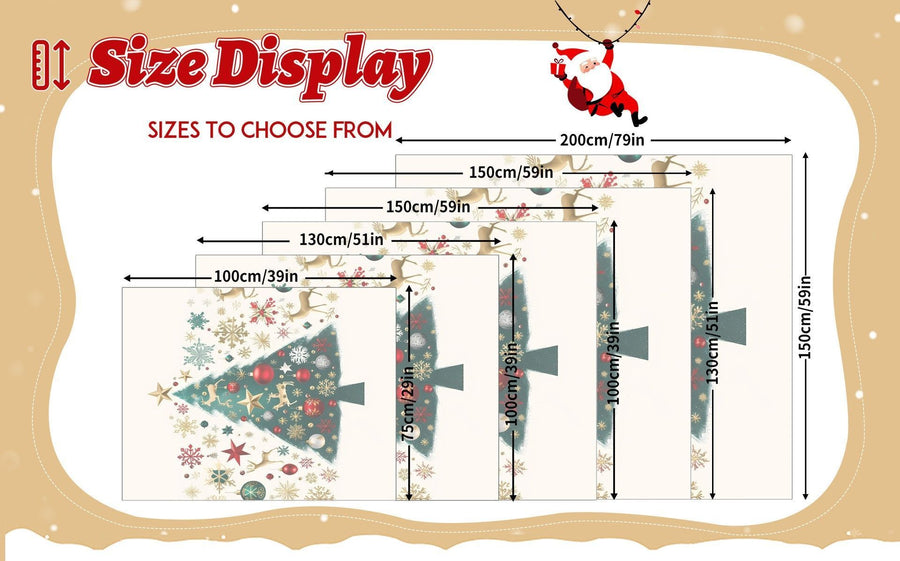 Vivid Tone Holiday Flannel Throw, Soft Indoor Rest Throw, Desirable Present For Christmas & Halloween Diverse Gift‑giving Situations, Style FLR‑230, Size S, 100x130cm