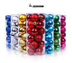 24 Pieces Electroplated Plastic Holiday Ornament Baubles, Dark Blue 4cm Hanging Balls Applied in Christmas Wreath and Halloween Venue Styling