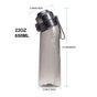 Transparent black 0 Sugar 0 Calorie Scented Water Bottle