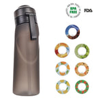 0 Sugar 0 Calorie Scented Water Bottle Matte Black 7 Rings