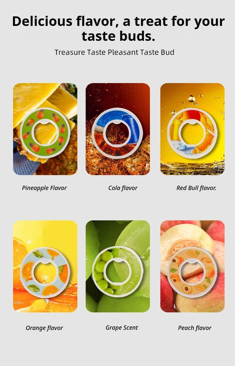 0 Sugar 0 Calorie Scented Water Bottle Matte Blue 7 Rings
