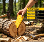 5+10 Inch Plastic Timber Wedge Set 4Pcs Garden Tree Cutting Supplies