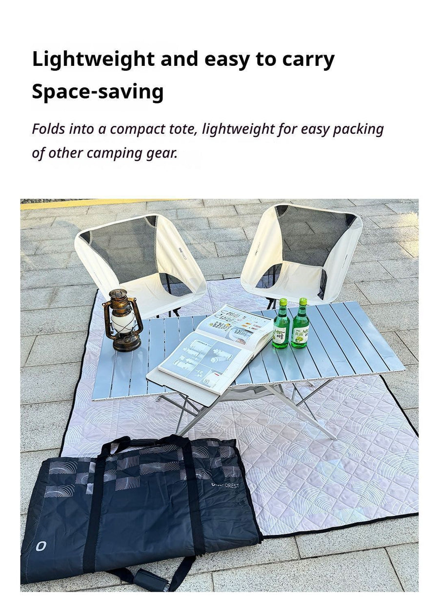 ONEFOREST 3-in-1 Tote Bag Camping Set with Black Ground Mat, Ultralight Foldable Outdoor Kit for Picnic & Travel, Christmas Holiday Practical Gift