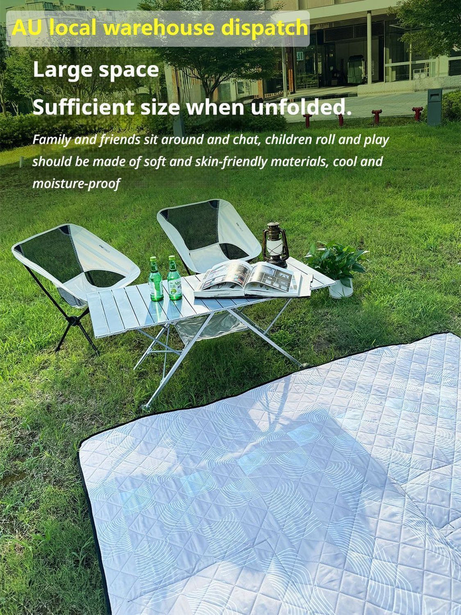 ONEFOREST 3-in-1 Tote Bag Camping Set with Black Ground Mat, Ultralight Foldable Outdoor Kit for Picnic & Travel, Christmas Holiday Practical Gift