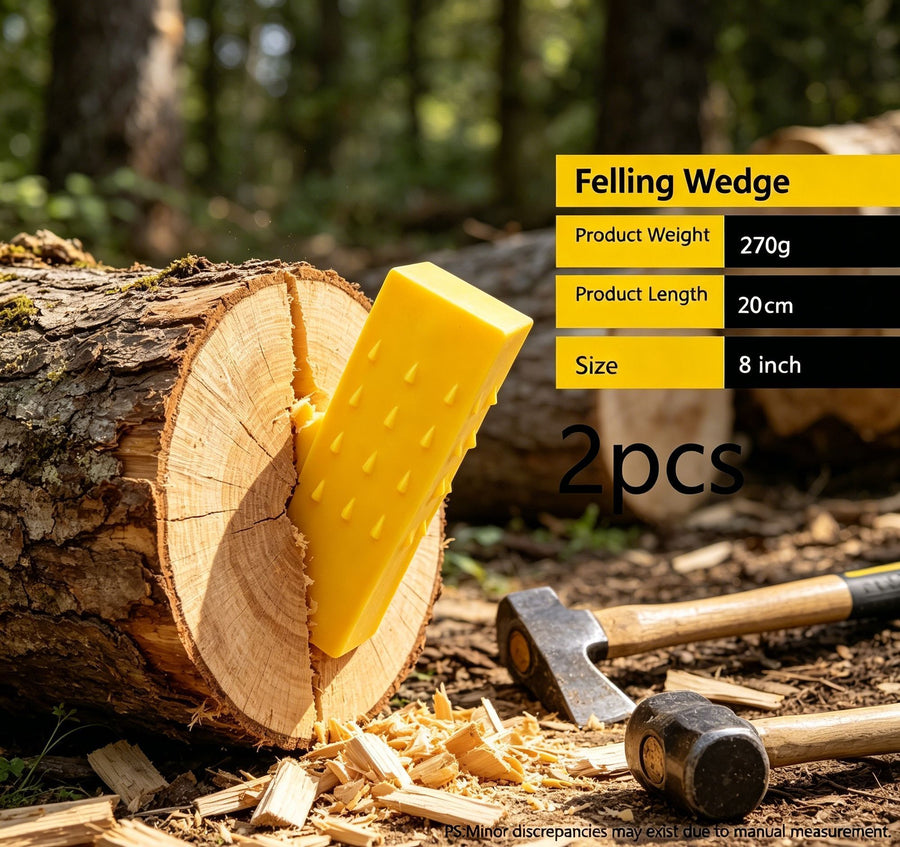 5/8/10 Inch Complete Tree Felling Wedge Set 6Pcs Plastic Garden Timber Tools