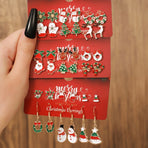 E1246-1 Holiday Styling Earring Ornaments, Christmas & Halloween Cosplay Outfit Matching Accessory, Tiny Lightweight Piercing Jewelry, Ideal Small Holiday Gift