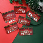 E1246-1 Holiday Styling Earring Ornaments, Christmas & Halloween Cosplay Outfit Matching Accessory, Tiny Lightweight Piercing Jewelry, Ideal Small Holiday Gift