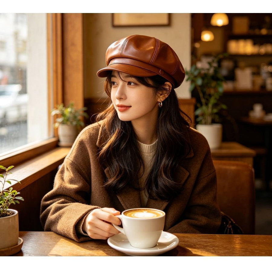 Mini Beret Cap, Black Tone, Adjustable 56‑58cm, Christmas & Halloween Party Styling Headwear, Versatile Retro Painter Hat, Delicate Holiday Gift for Women