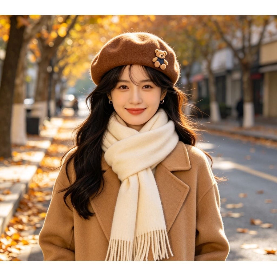 Mini Beret Cap, Black Tone, Adjustable 56‑58cm, Christmas & Halloween Party Styling Headwear, Versatile Retro Painter Hat, Delicate Holiday Gift for Women