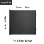Automatic Retractable Pet Gate, Large Size Black 78*130cm, Anti‑jump Cat Separation Fence, Home Safety Barrier, Christmas & Halloween Pet Supply, Thoughtful Holiday Present