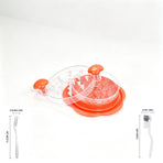 Multi‑Accessory Chicken Shredder,Orange Interlayer Model with Brush and Fork,Convenient Manual Meat Processor,Christmas Halloween Gathering Kitchen Gift Idea