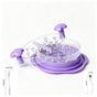 Multi‑Piece Manual Chicken Shredding Kit,Purple Interlayer Shredder Including Brush plus Fork,Hand‑Driven Meat Processor,Christmas Halloween Family Party Kitchen Gift