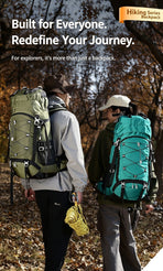 Adjustable Volume Outdoor Rucksack 60L Red,Nylon Travel Backpack With Rain Cover,Durable Pack for Hiking & Camping Trips,Christmas Halloween Holiday Adventure Present