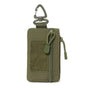 Lightweight Outdoor Waist Bag With Zipper, Multi‑Use Belt Pouch for Coins Keys Small Gadgets, Deep Olive Green, Versatile Hiking Daily Accessory, Christmas Halloween Activity Gift