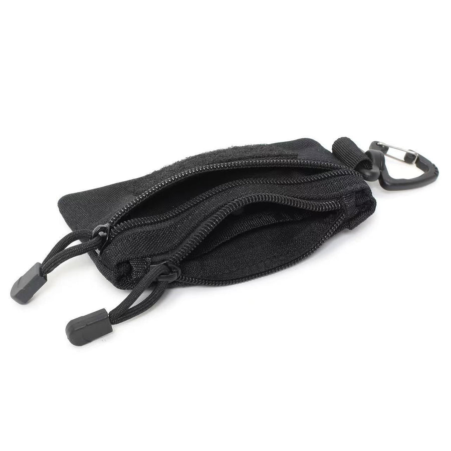 Lightweight Outdoor Waist Bag With Zipper, Multi‑Use Belt Pouch for Coins Keys Small Gadgets, Deep Olive Green, Versatile Hiking Daily Accessory, Christmas Halloween Activity Gift