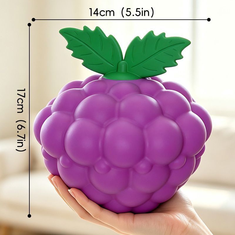 Super Big Squeeze Fidget Squish Toy, Dough Slow Rebound Stress Reliever, 17cm Grape Decompression Toy