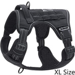 Pet Dog Reflective Mesh Harness Adjustable Vest With Comfort Handle Popular Christmas Holiday Gift Black Size XL