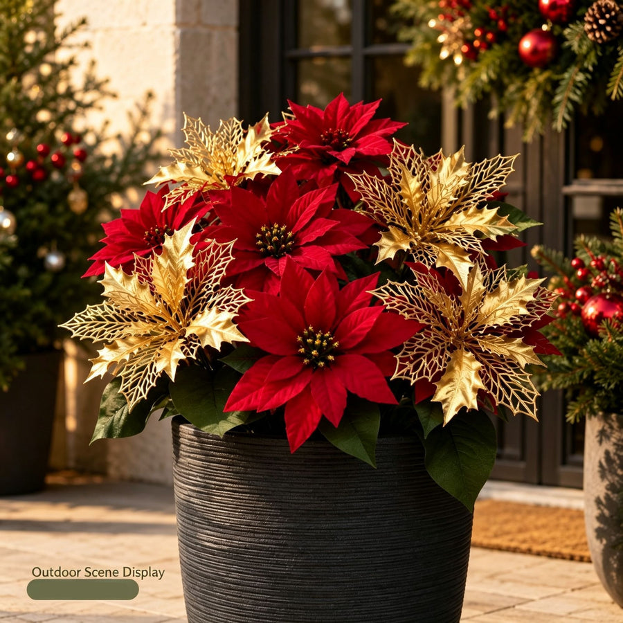Christmas Single Flower Stem Artificial Floral Pick SD61 2 Pcs Perfect Christmas Gift