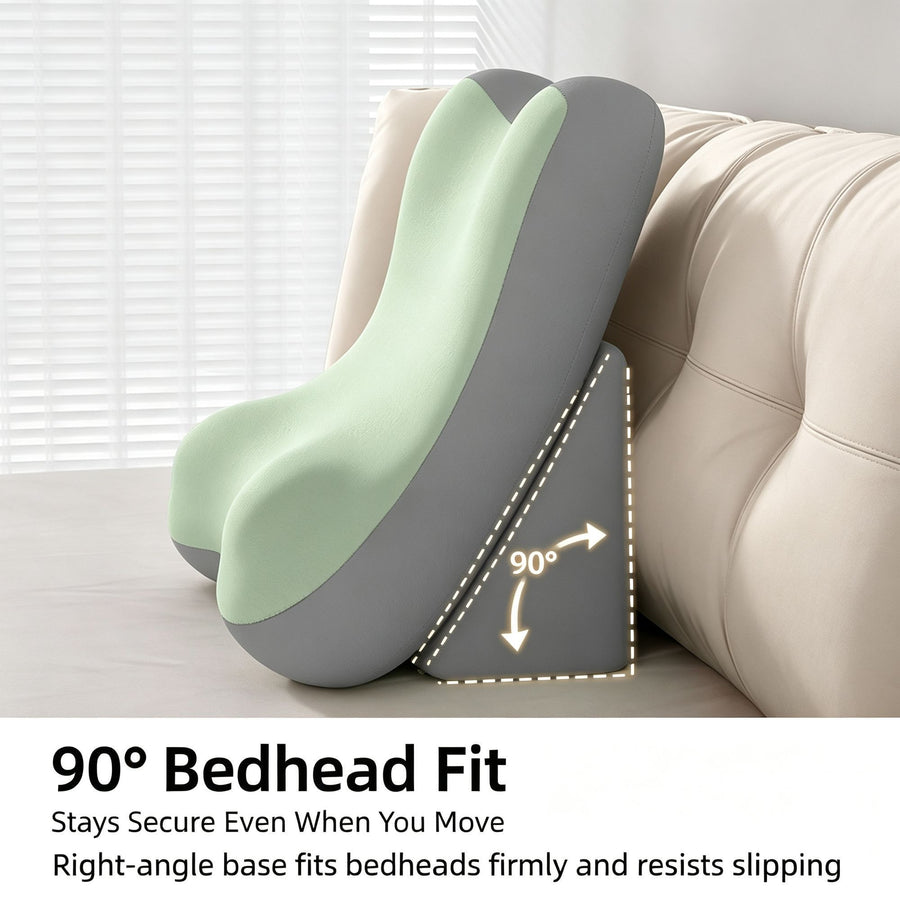 Multifunctional Split Bed Backrest Pillow Neck Lumbar Support Cushion Sofa Reading Pillow Light Yellow Standard Perfect Christmas Gift